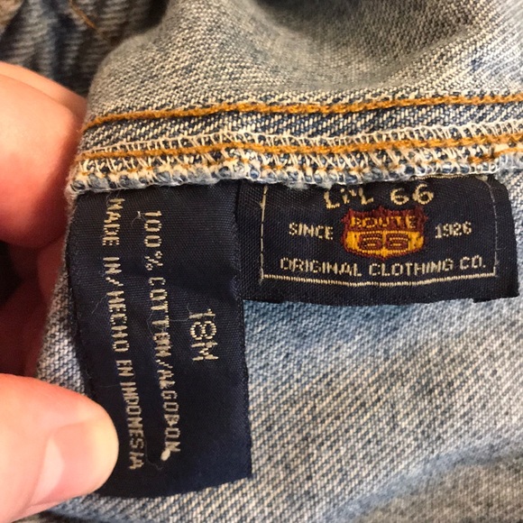 5/$25 Vintage Lil 66 Jean Overalls - Route 66 - Picture 8 of 8